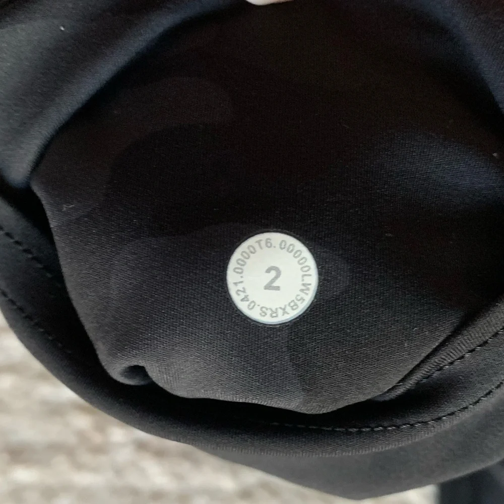 Lululemon Fast & Free Tight 25” Black Camo Size 2